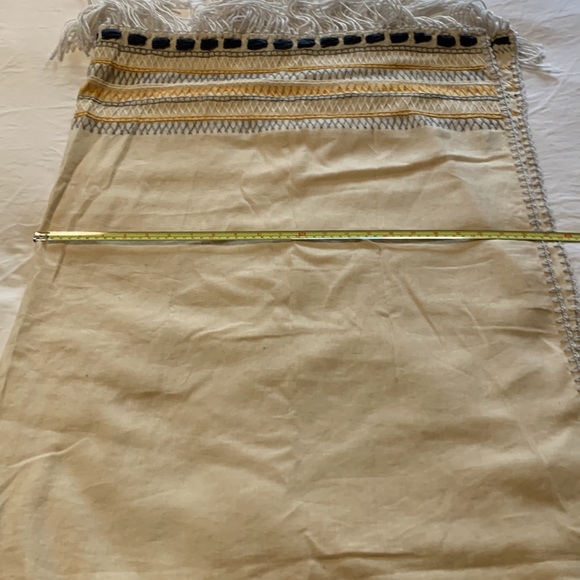 Johnny Was Biya Cream ARO Linen Open Front Poncho - Picture 13 of 13